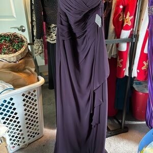 Elegant Purple Evening Gown NWT